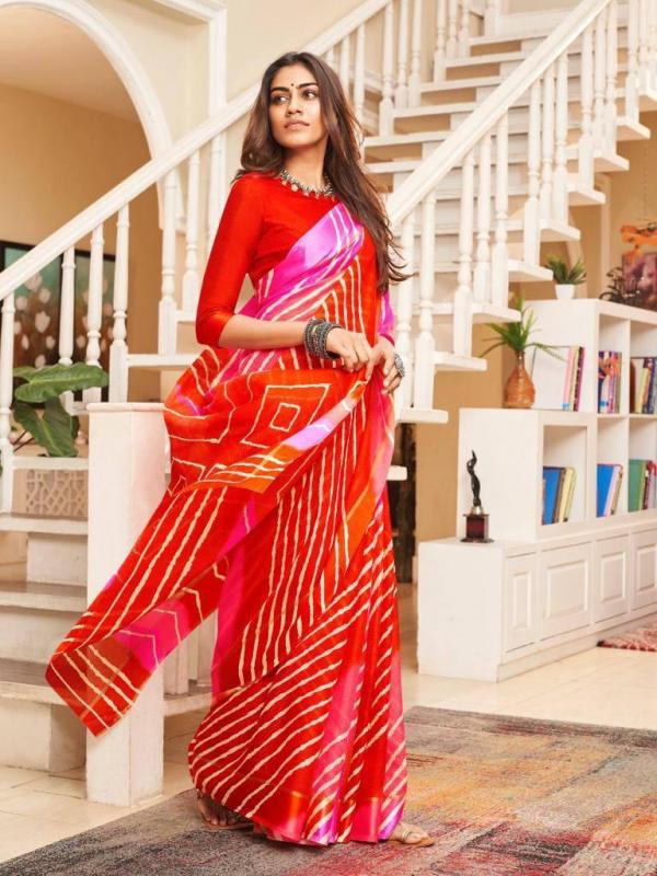 Sibory Beautiful Fancy silk Digital Print Saree Collection